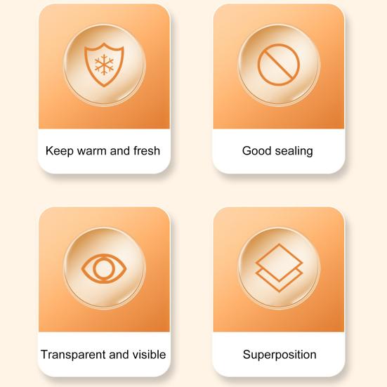 5 шт. креативных подносов для хранения продуктов, складные подносы для хранения продуктов с эластичной крышкой, сохраняют свежесть продуктов, многоцелевой контейнер для хранения продуктов