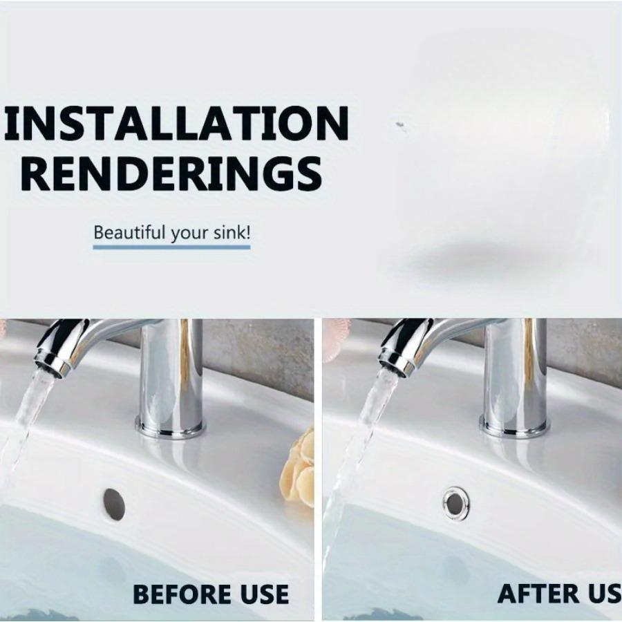 4 шт., крышка для перелива отверстий для раковины, накладка для раковины для ванной комнаты, крышки для отверстий для раковины для умывальника, круглые полые кольца для перелива, заглушка