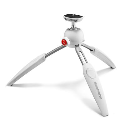 Мини-штатив Manfrotto PIXI серии PIXI EVO с шаровой головкой белого цвета MTPIXIEVO-WH