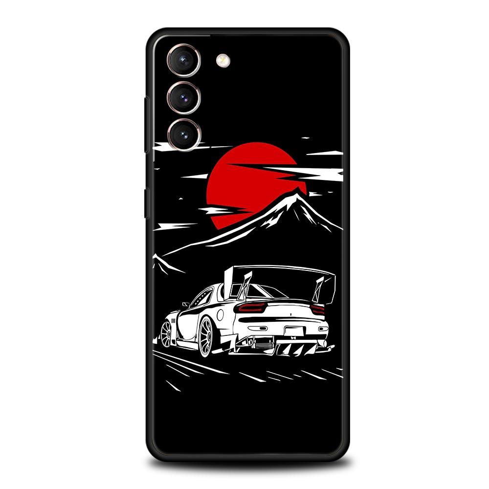 Японский чехол для телефона с изображением спортивных автомобилей JDM для Samsung Galaxy S24 S23 S22 5G S20 Ultra S21 FE S10 S9 Plus S10E S8 Lite 20