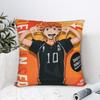 Karasuno Haikyuu Квадратная Наволочка Аниме Haikyuu Наволочки для Подушек Потрясающая Полиэстеровая Декоративная Наволочка для Сиденья 4040см