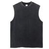 Custom Vest Washed T-Shirt Printed Tank Top Cotton Loose Retro Short Sleeve Tshirt Streetwear