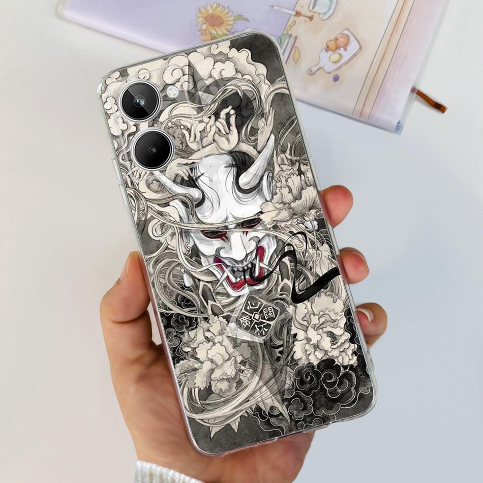 Милый чехол с рисунком Цветущего Кота для Realme 10 / Realme 10 Pro / Realme 10 Pro+ Мягкий Силиконовый TPU Чехол для Realme10 4G 10Pro Plus