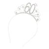 16/18/21/30/40/50/60/80 Birthday Party Tiara Crown Headband Hair Loop Decoration