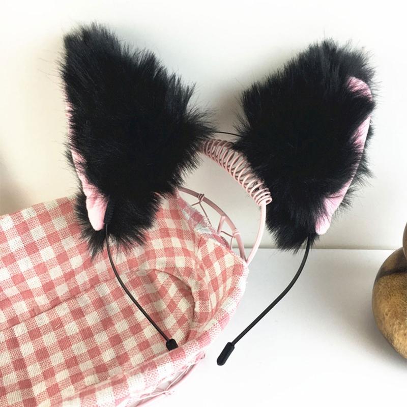 Животное Лиса Кошки Собака Уши Форма Ободок и Чокер Хэллоуин Косплей Костюм Вечеринка Аксессуары для Взрослых и Детей