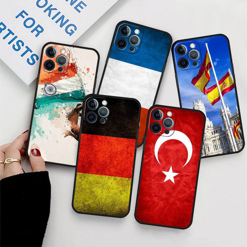 Чехол с флагом Марокко для Apple Iphone 11 13 14 12 Pro Max 7 8 Xr X 6 5 5S Se 2022 13promax черный силиконовый чехол для телефона