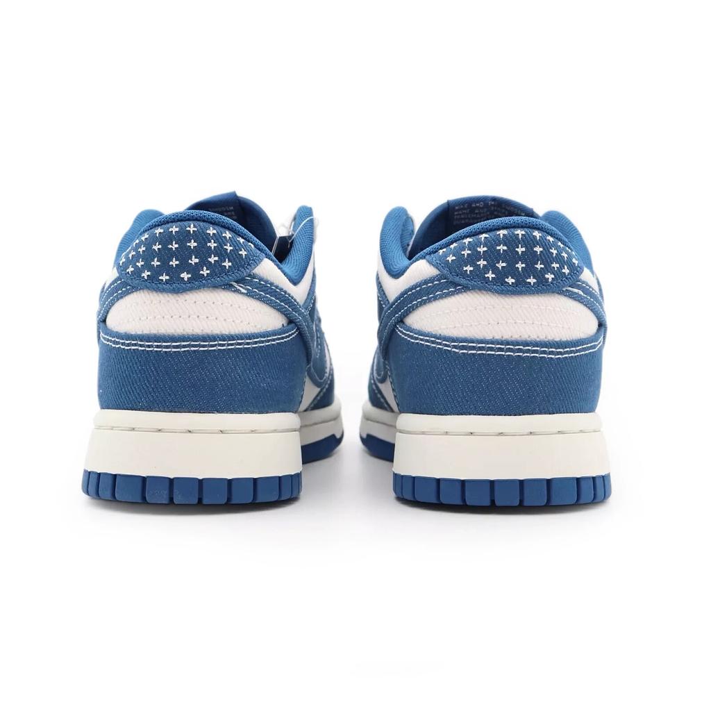 DV0834-101 Nike Dunk Low Summit White Industrial Blue Деним Сашико (Мужской)