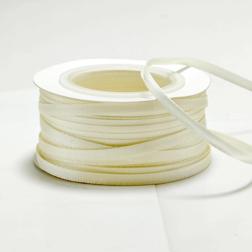 50 Yards 0.3cm Encrypted Double-sided Polyester Silk Ribbon Ribbon Webbing Hair Accessories Handmade Bow Gift Box Packaging Ribbon