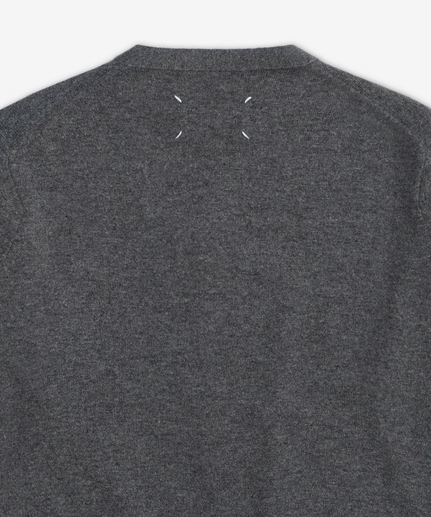 Maison Margiela V-Neck Cardigan - Dark Gray / S51Hp0026M13225859M