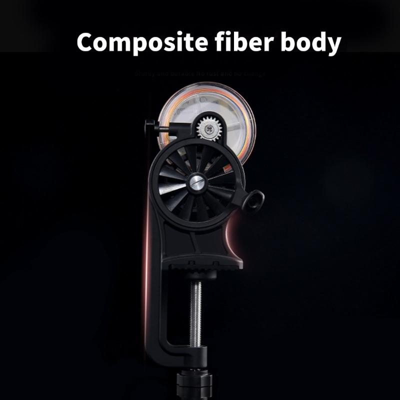 High Speed Fishing Line Spooling Station Adjustable Fishing Lines Winder Spoolers with Table Clamp for Efficient Winding