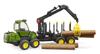 Bruder JD 1210E Grapple Crane Log Transport Vehicle 4 BR02133 (with Logs)
