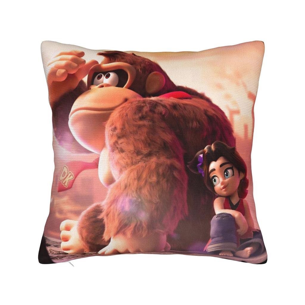 Декоративные наволочки Игры Donkey Kongs Bananza Мерч для дома Наволочка для декоративной подушки Прямая поставка Несколько размеров