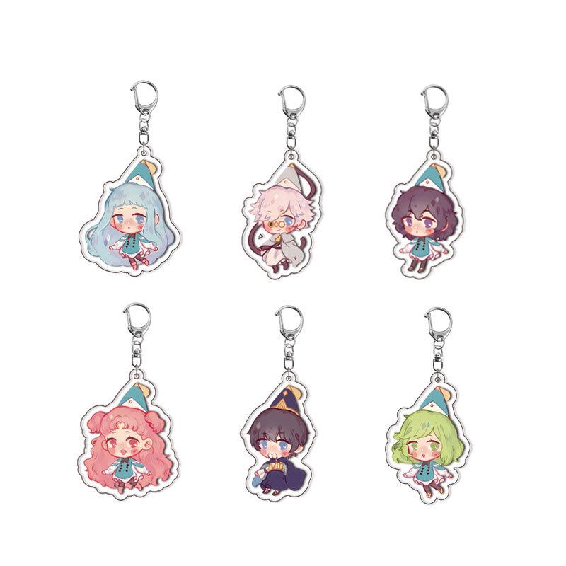 Layered Wizard's Workshop Pointed Hat Acrylic Keychain - Koko Chifley Anime Pendant