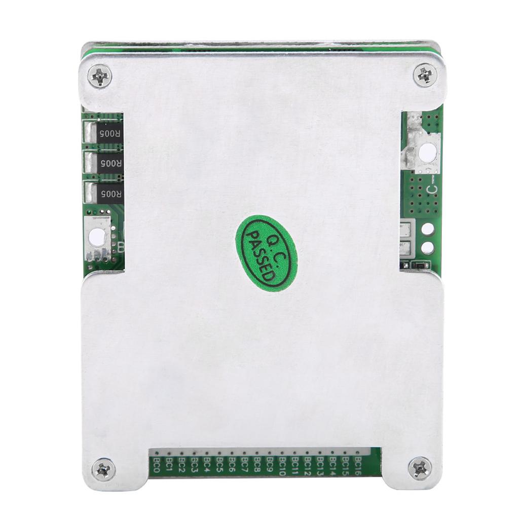 16S 48V60V Lithium Battery Balance Protection Board with Aluminum Heatsink (3.63.7V 30A)
