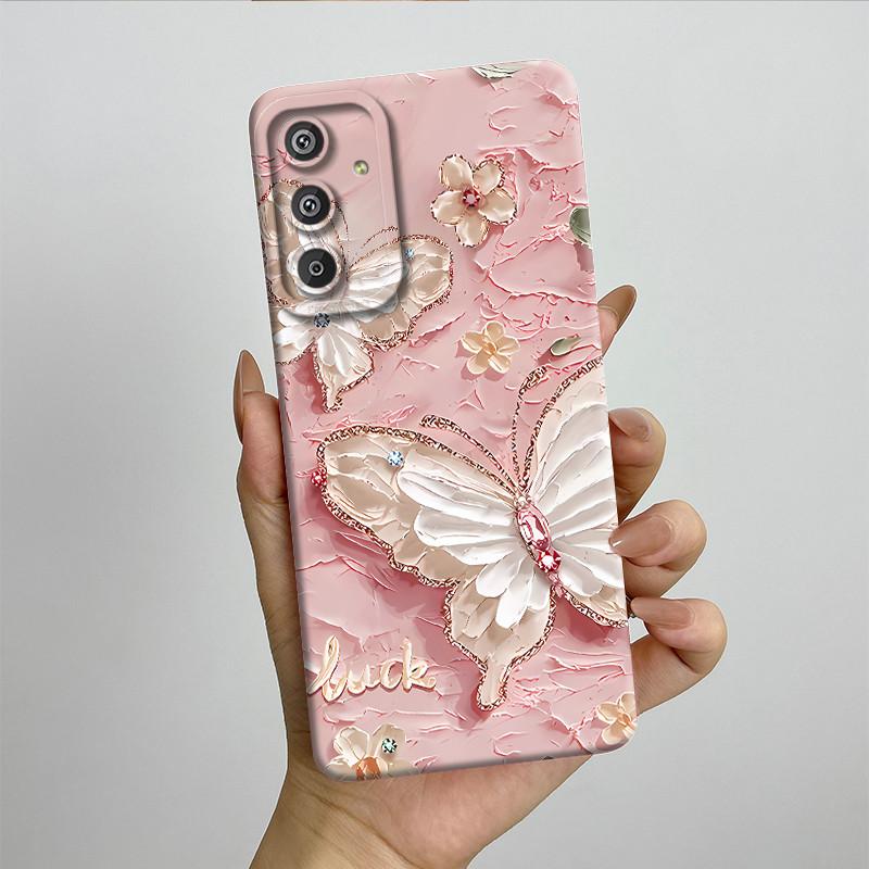 Phone Case for Samsung Galaxy M15 5G F15 5G Fashion Painted Half-wrapped Case Soft Silicon Cases E156 M156 Protection Back Cover