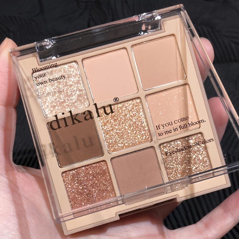 Палитра теней для век из 9 цветов — от матовых до блестящих, коричневые и нюдовые оттенки теней для век, бьюти-маст-хэв для эффекта дымчатых глаз