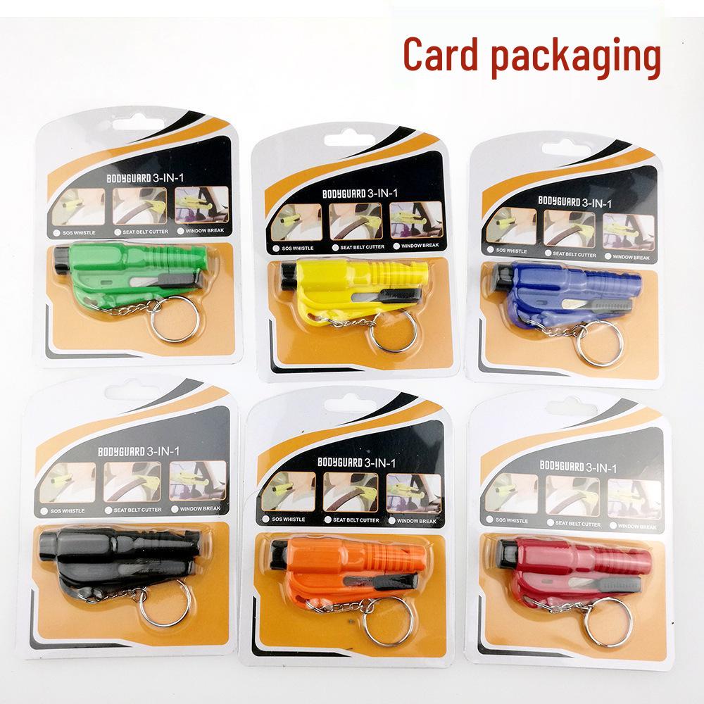 Multi-Functional Car Escape Hammer: Compact 3-in-1 Glass Breaker and Window Emergency Tool