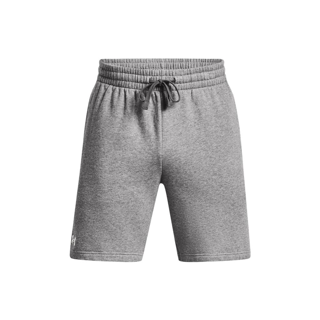 Under Armour Solid Mid-Rise Drawstring Casual Shorts Men Shorts Gray 1379779-025