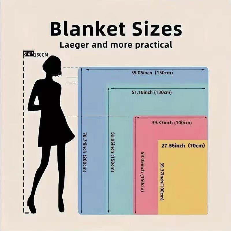 Corner Creature Cartoon Anime Moisture Absorbing Heating Flannel Blanket Student Dormitory Rest Blanket