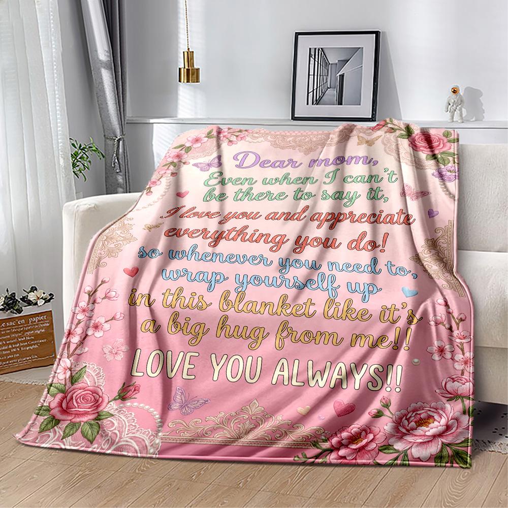 Warmth Of Love Blanket Flannel Blanket-Soft and Suitable for Sofas,Beds,Offices,Travel,All Seasons,Great Gift for Holidays and Birthdays.