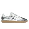 Adidas Samba OG Cracked Metallic Pack - Серебристые Женские Кроссовки Серебристо-Металлик Обувь-Белый Основной-Белый JR0035