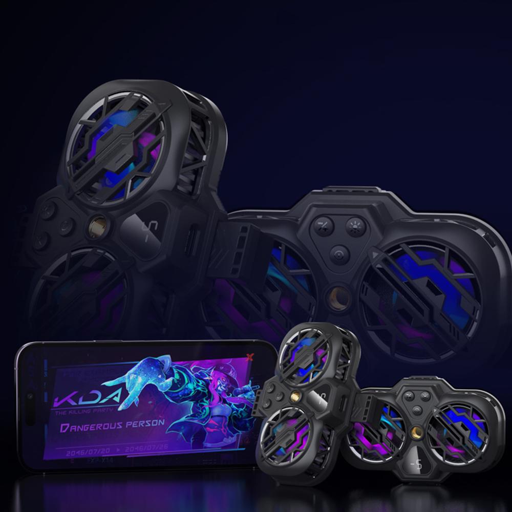 Двухъядерный вентилятор охлаждения K11 Semiconductor для смартфона с подсветкой RGB