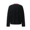 Mens Oversized Long Sleeve Graphic Hoodless Sweatshirt Cotton Waffle Knit Streetwear