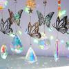 7Pcs Coloured Crystal Suncatcher Hanging Light Collection Pendant Wind Chime  Landscape