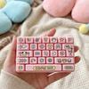 Cartoon Keycap Clicker Cute Fidget Keychain Mini Keychain Decompression Button Toy  Small Gift