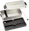 Asbel Bento Box 1 Tier 800mL Krez SS-800L With Bag Stainless Steel 3609
