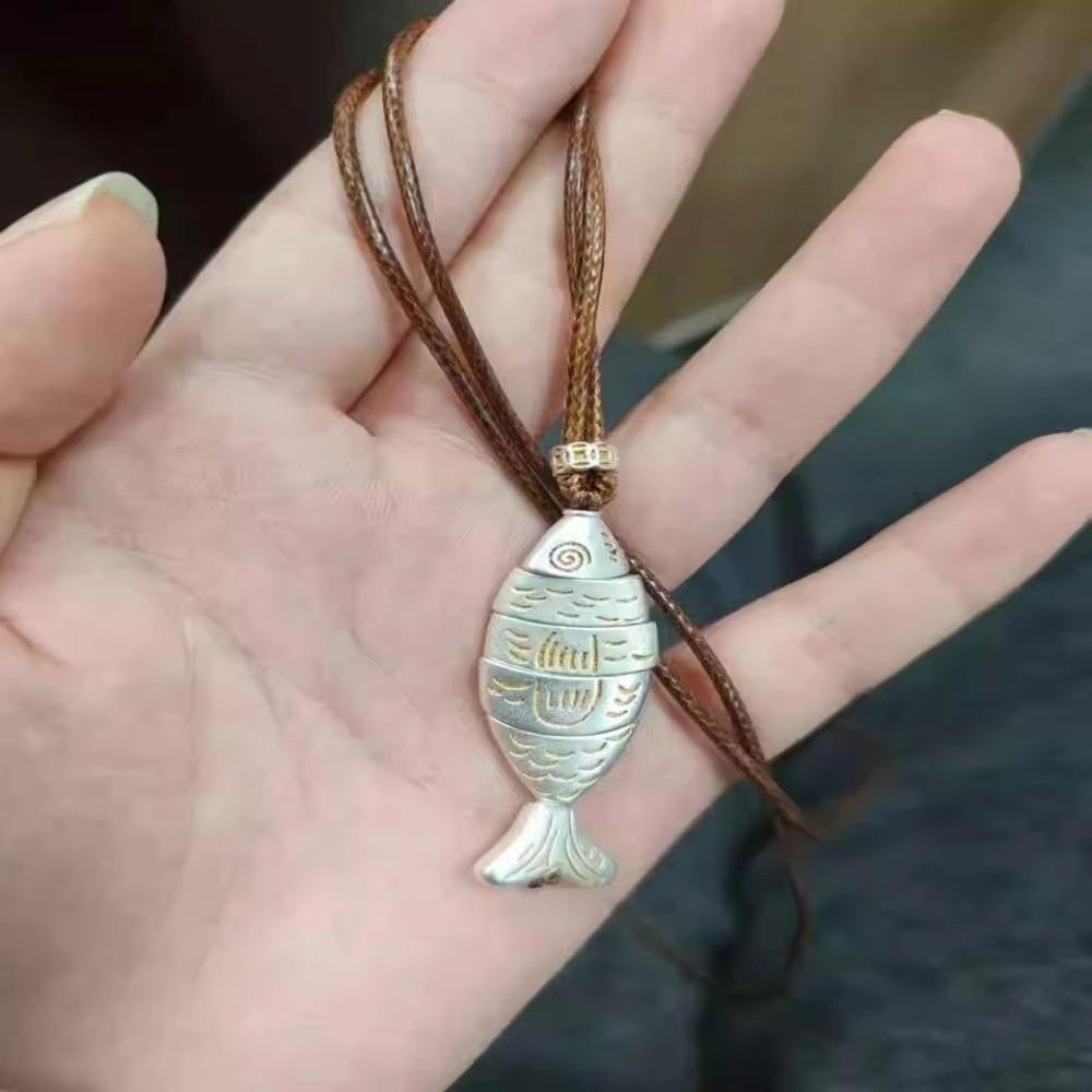 Cute Clavicle Chain Silver-colored Vintage Jewelry Minimalist Fish Necklace  Daily Dating