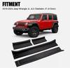 4 Для 2018-2025 Jeep Wrangler JL Резиновые накладки на пороги дверей Защита от царапин Накладка Все включено Пороговые планки