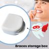 Yousheng 1Pc/2Pcs Denture Storage Box Various Shapes Eco-friendly PP Portable User-friendly Securely Store Braces Case