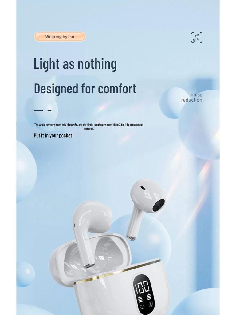 Dual-Ear Noise-Cancelling Wireless Bluetooth Earphones for Huawei, Apple, Xiaomi, Vivo, OPPO - Free Shipping