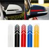 2PCS Car Exterior Decoration Reflective Rear View Mirror Stickers 5 Colors