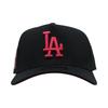 [New Era] Cap LA Dodgers MLB 9FORTY Black Wine Red Snapback Cap Strapback [70754093] BLACK RED [Used]