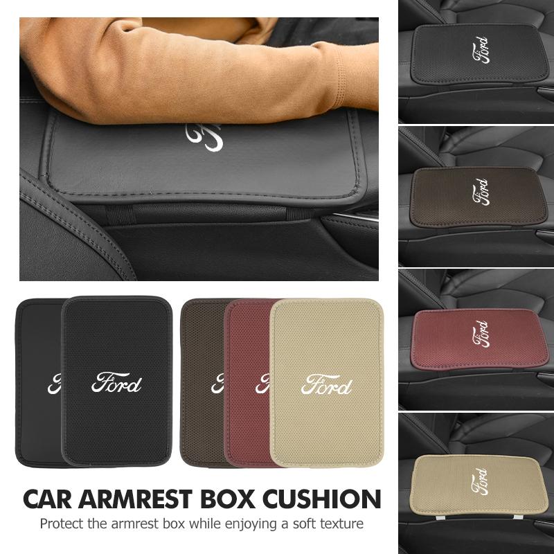 PPWE7 Car Armrest Box Mats Memory Foam Vehicle Arm Rest Pads For Ford Focus mk2 mk3 mk4 Fiesta Ranger Mondeo S-MAX Kuga
