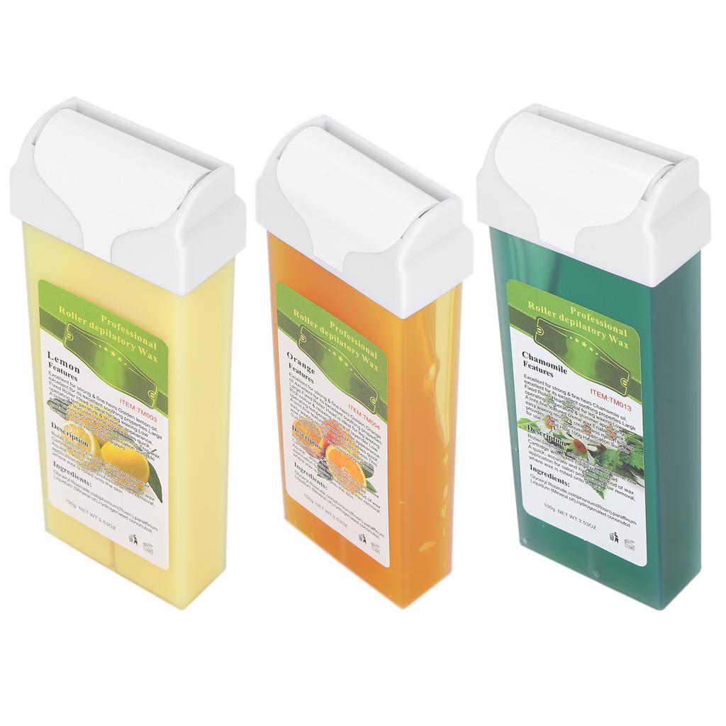 100g Professional Roller Depilatory Wax Home Hair Removal Large Area Body Hair Removal Wax Roller