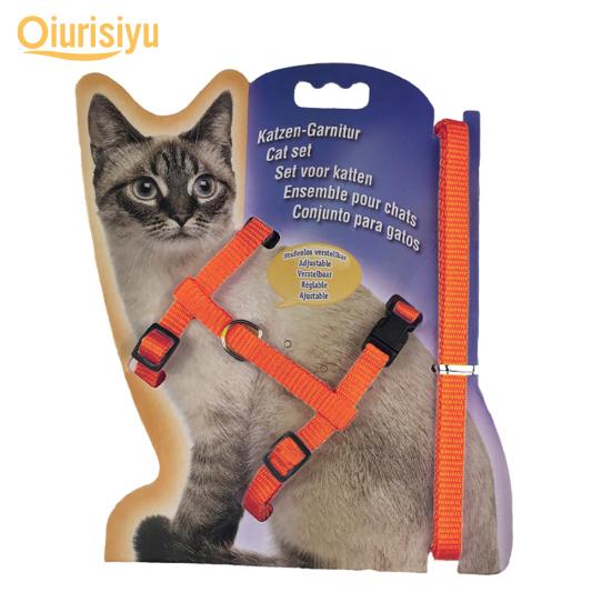 Nylon Pet Lead Leash Harness Kitten Belt Strap Safety Rope Adjustable Dog Collar Lovely Pet