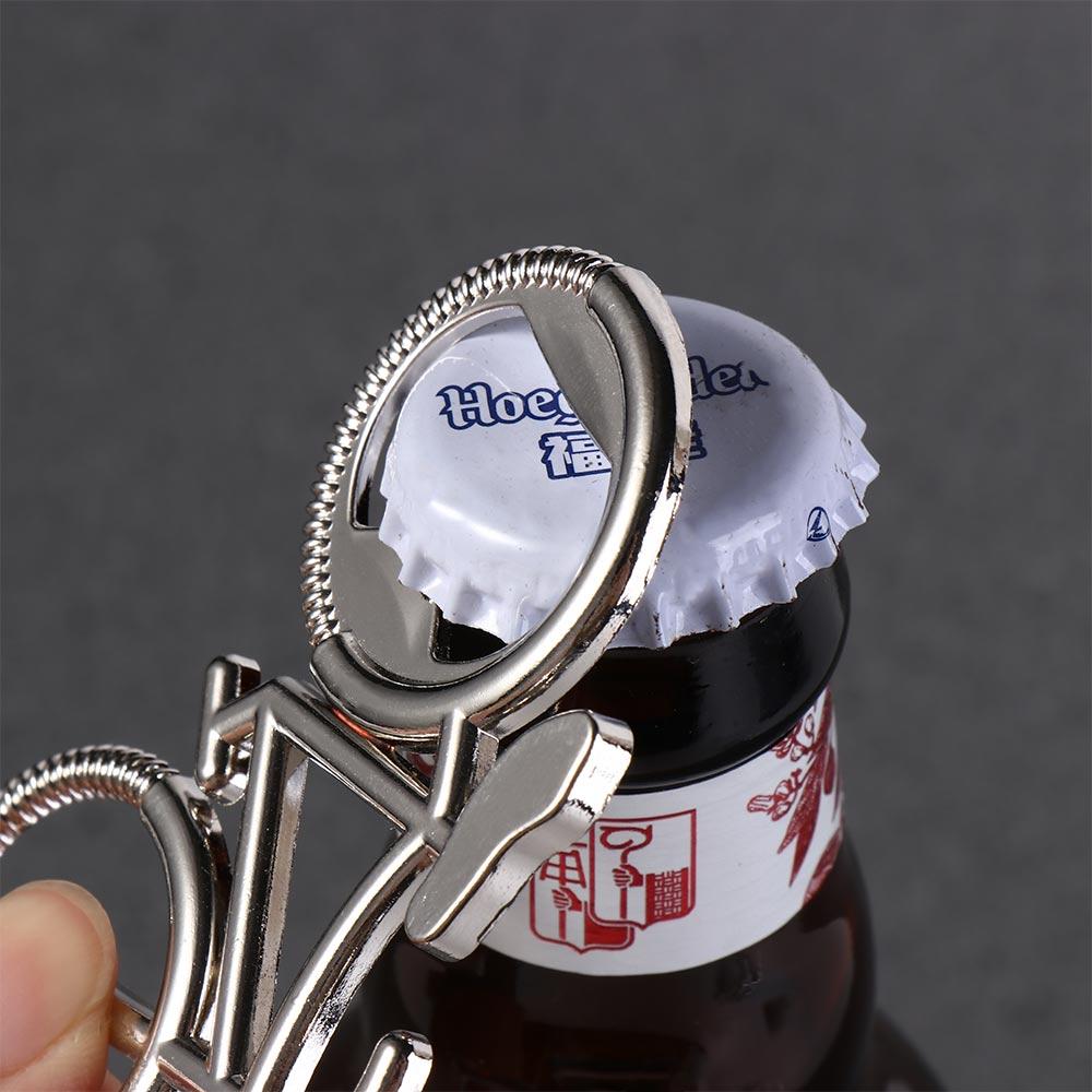 Bike Shaped Bicycle Keychain Multifunctional Bike Key Rings Bottle Opener Keyring  Thanksgiving