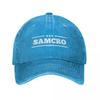 Сыны Анархии Samcro Outlaw Бейсболки Винтажные Потертые Выстиранные Мрачный Жнец Потрясающий Снэпбэк Унисекс Уличная Регулируемая Шляпа