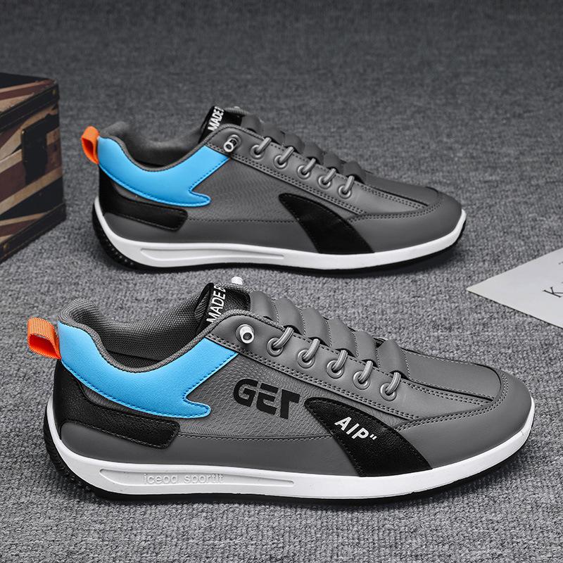 Мужские туфли с одной педалью, осенние спортивные туфли Forrest Gump для бега, мужские повседневные маленькие белые туфли на платформе 2024 года, модная трендовая обувь