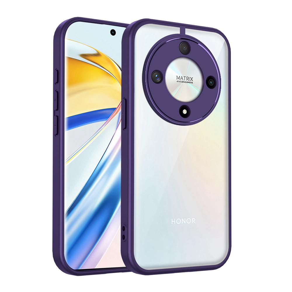 KEYSION Прозрачный чехол для телефона HONOR X9d 5G Мягкий силикон+ПК Прозрачная противоударная задняя крышка для телефона для Huawei Magic 8 Lite 5G