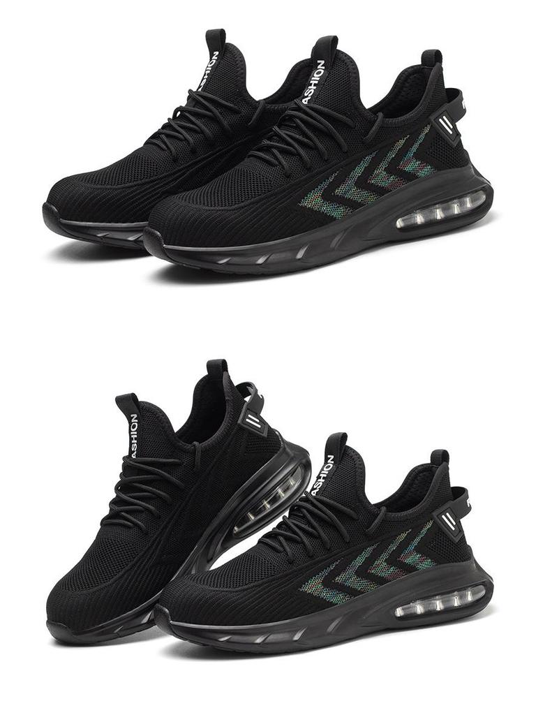 Men's Summer Steel Toe Safety Shoes - Breathable Mesh, Anti-Smash, Anti-Puncture, Lightweight Protection