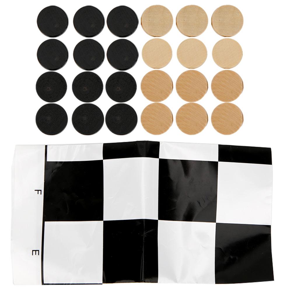 24 шт. Деревянный международный набор для шашек, деревянные шахматные фигуры с шахматной доской, игрушка в подарок
