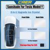CAER Upgrade Ice Crystal Cloth Sun Shade для Tesla Model Y Стеклянные солнцезащитные козырьки на крыше Передний задний люк на крыше с защитой от УФ-излучения Козырек Skylight