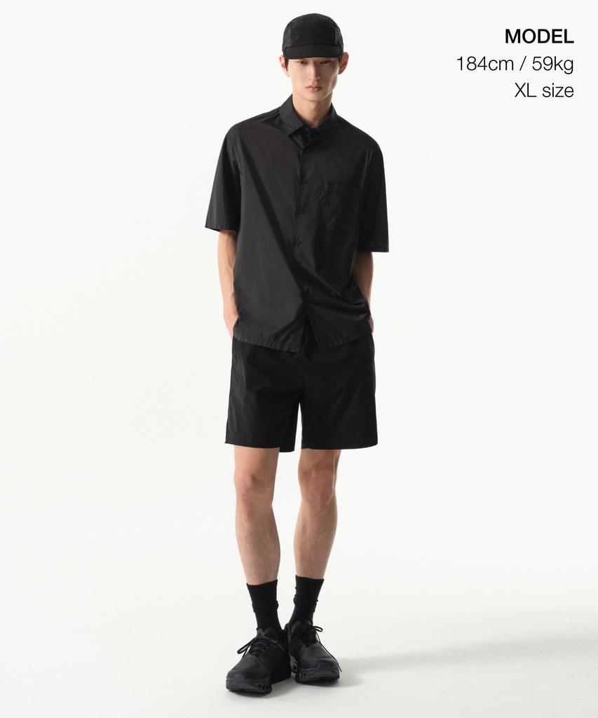 MUSINSA STANDARD [City Leisure] Airweight Short Sleeve Shirt [Black]