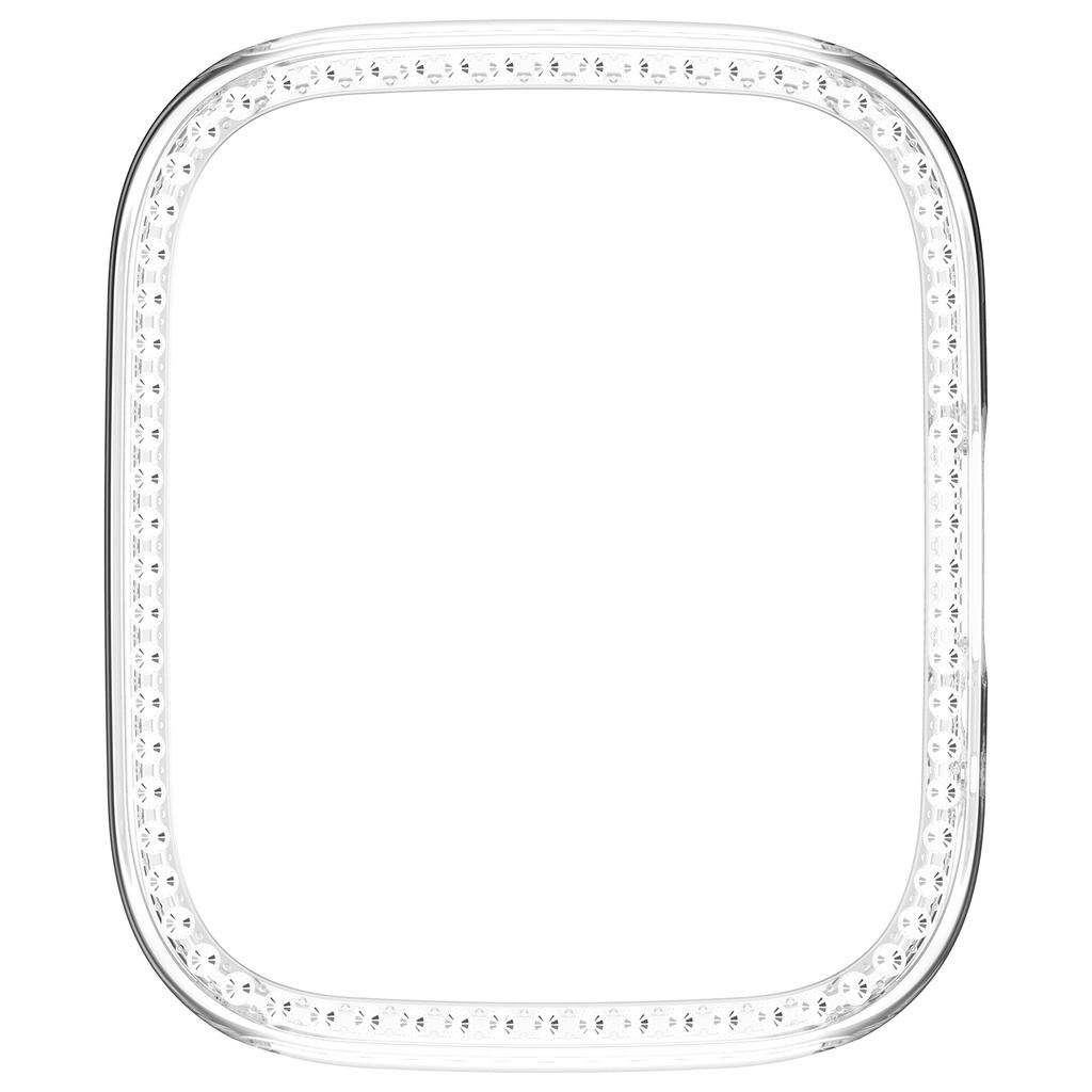 Для Xiaomi Redmi Watch 3 Lite/Watch 3 Active Прозрачный чехол для часов Декоративный дизайн с полыми стразами PC Чехол для часов