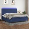 VidaXL Slat Bed Base with Mattress and LED, Upholstered Bed with Headboard, Double Bed, Adult Bedroom Bed, 3134827