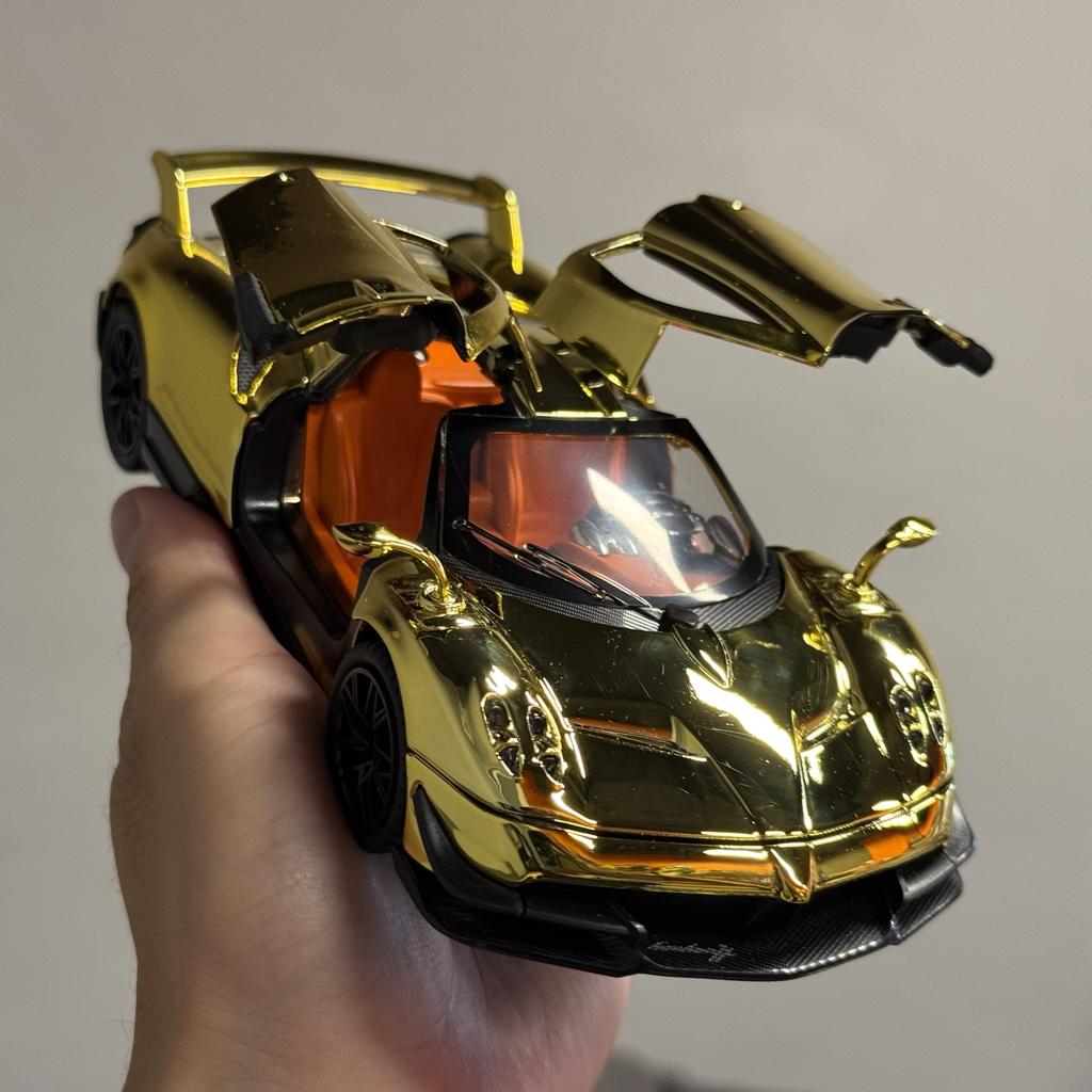 1:24 Pagani Huayra Dinastia BC Суперкар Сплав Гальваника Модель Спортивного Автомобиля Металл Автомобили Модель Гоночной Машины на Трассе Звук Свет